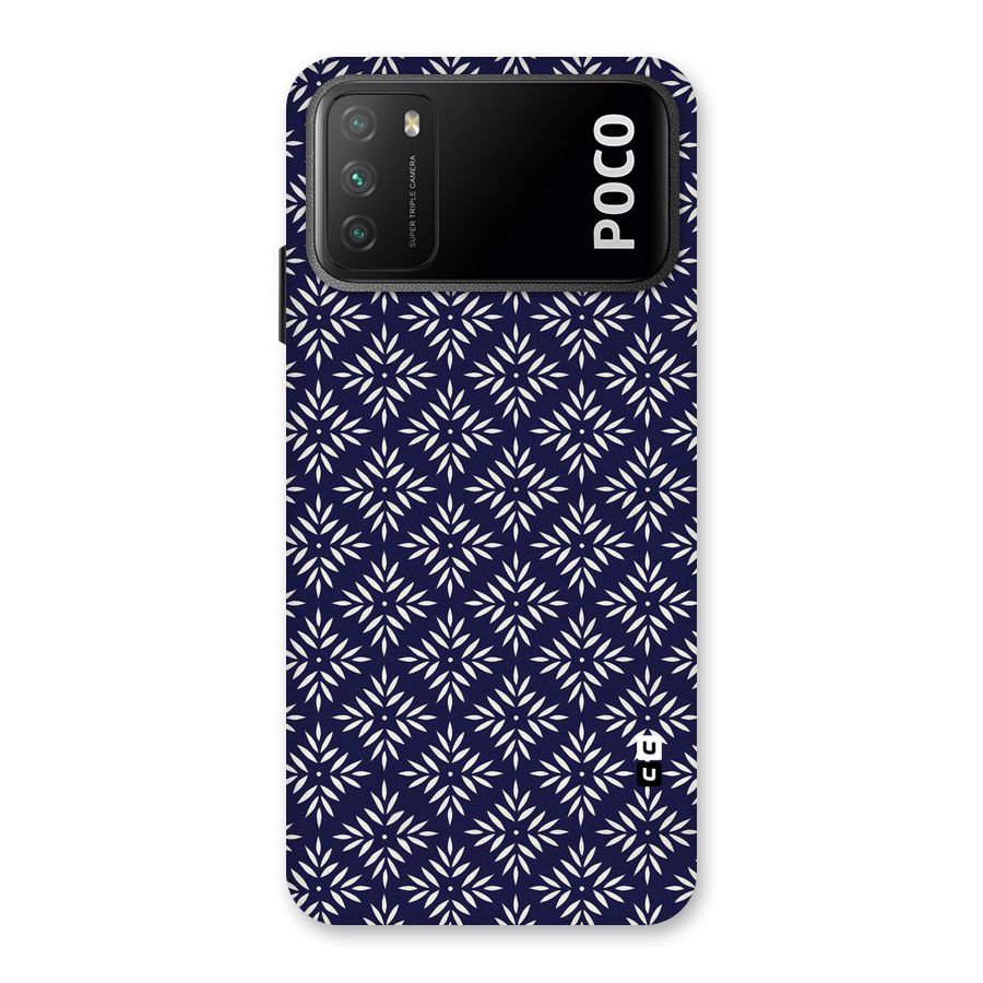 White Petals Pattern Back Case for Poco M3