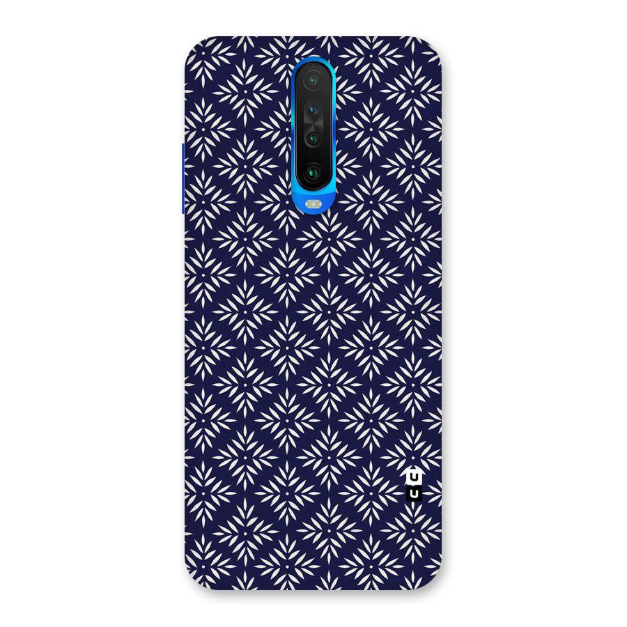 White Petals Pattern Back Case for Poco X2