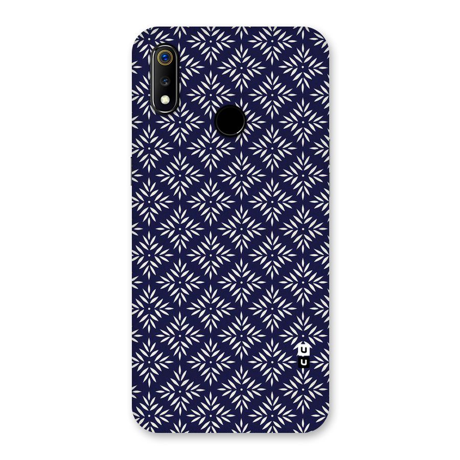 White Petals Pattern Back Case for Realme 3