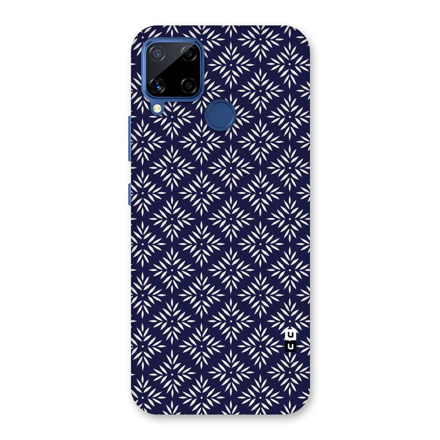 White Petals Pattern Back Case for Realme C15