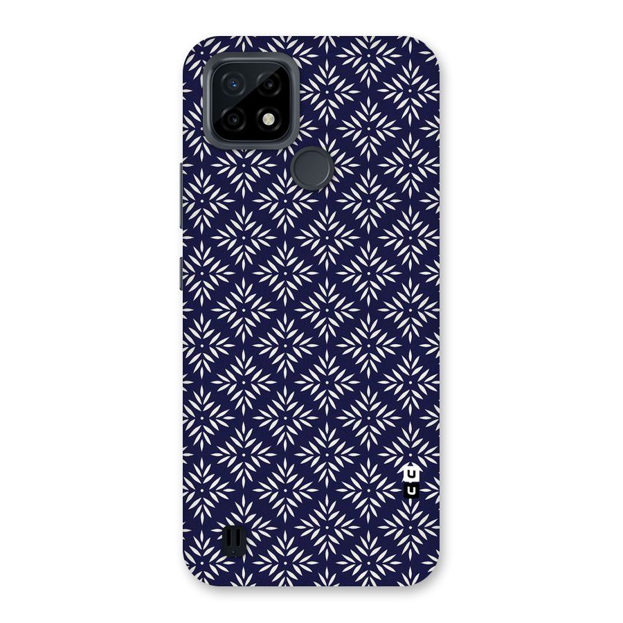 White Petals Pattern Back Case for Realme C21