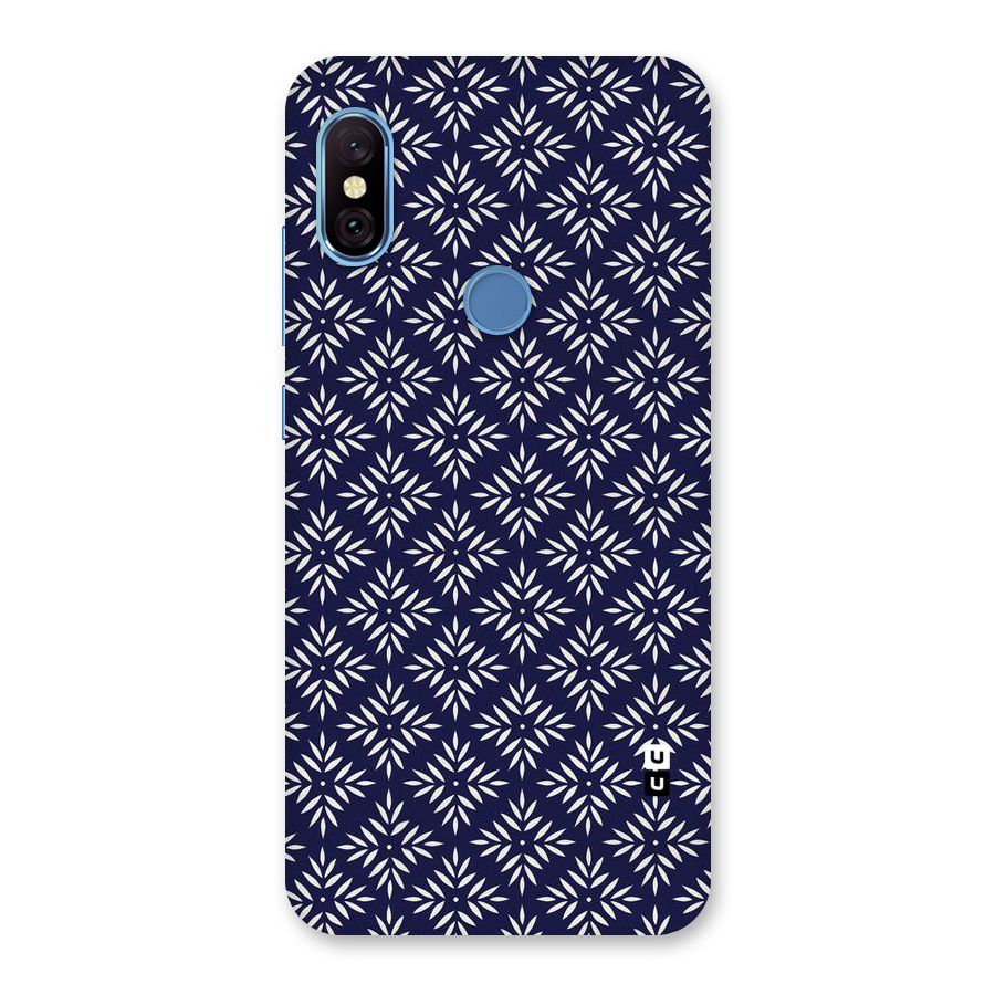 White Petals Pattern Back Case for Redmi Note 6 Pro