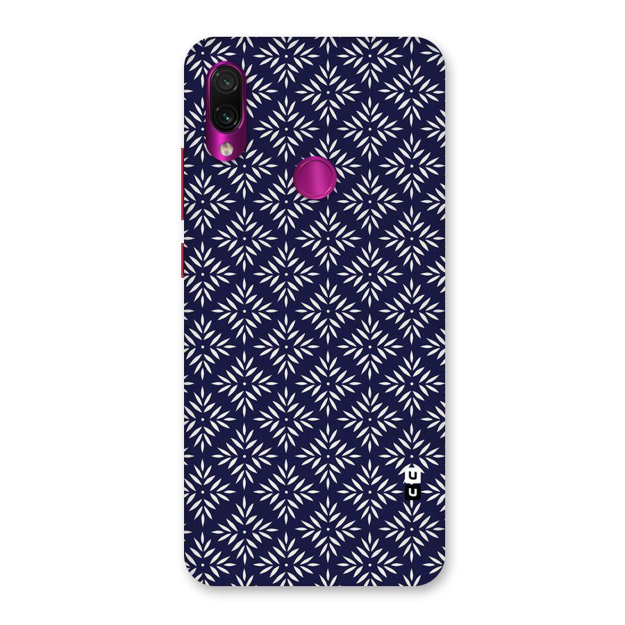 White Petals Pattern Back Case for Redmi Note 7 Pro