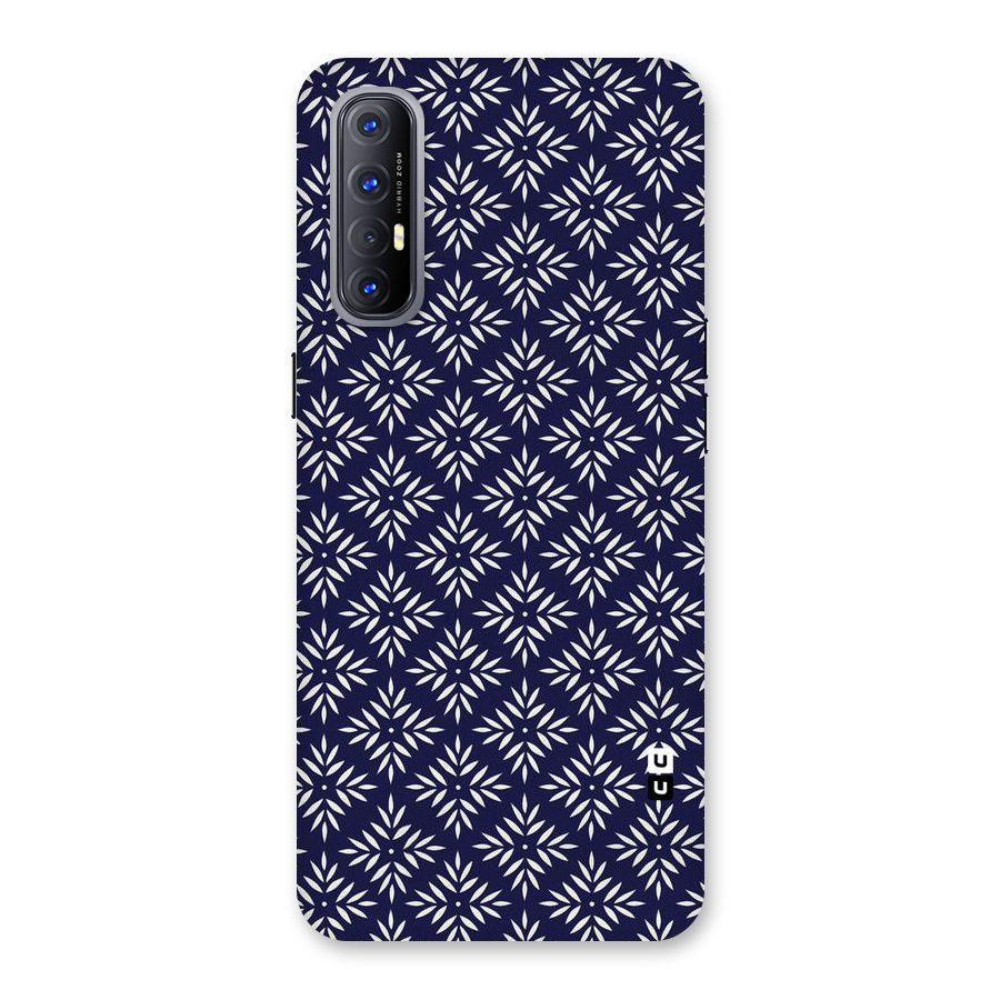 White Petals Pattern Back Case for Reno3 Pro