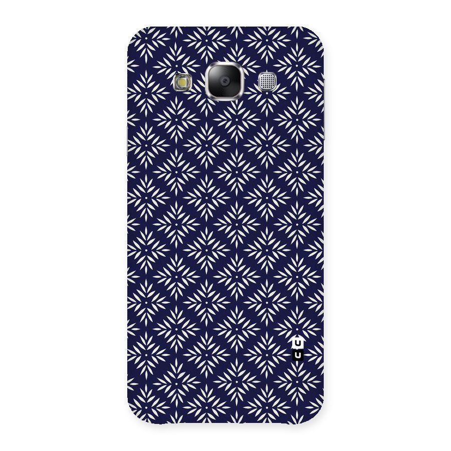 White Petals Pattern Back Case for Samsung Galaxy E5