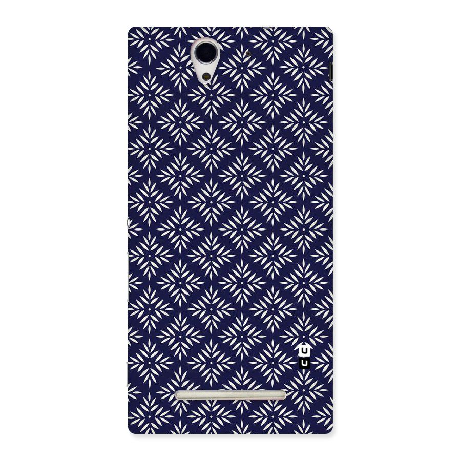 White Petals Pattern Back Case for Sony Xperia C3