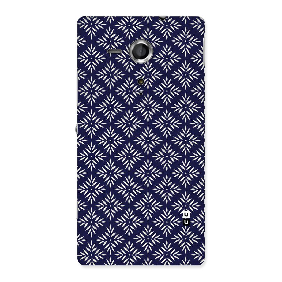 White Petals Pattern Back Case for Sony Xperia SP
