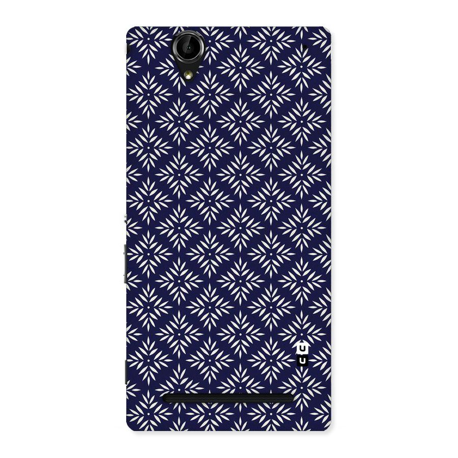 White Petals Pattern Back Case for Sony Xperia T2