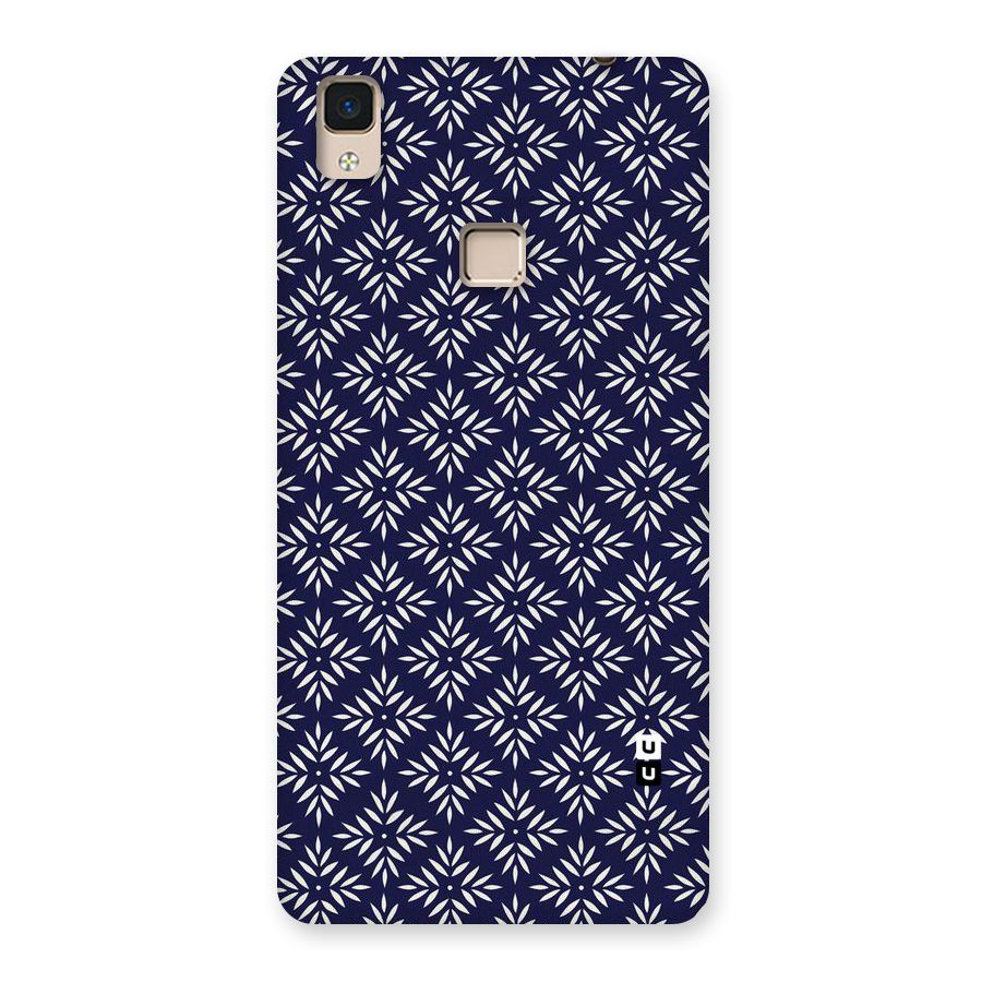 White Petals Pattern Back Case for V3 Max