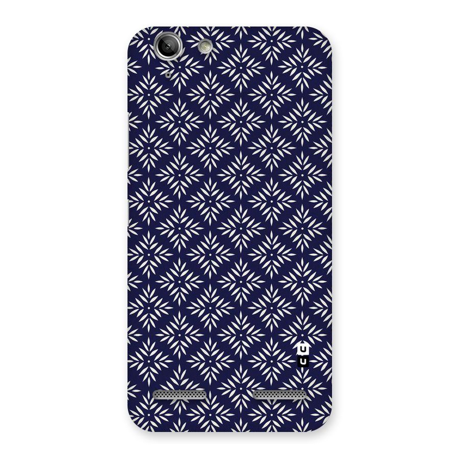 White Petals Pattern Back Case for Vibe K5 Plus