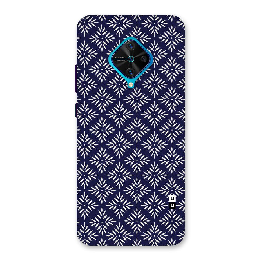 White Petals Pattern Back Case for Vivo S1 Pro