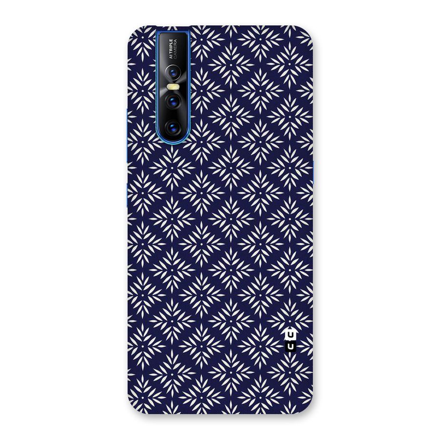 White Petals Pattern Back Case for Vivo V15 Pro