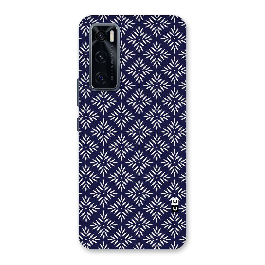 White Petals Pattern Back Case for Vivo V20 SE