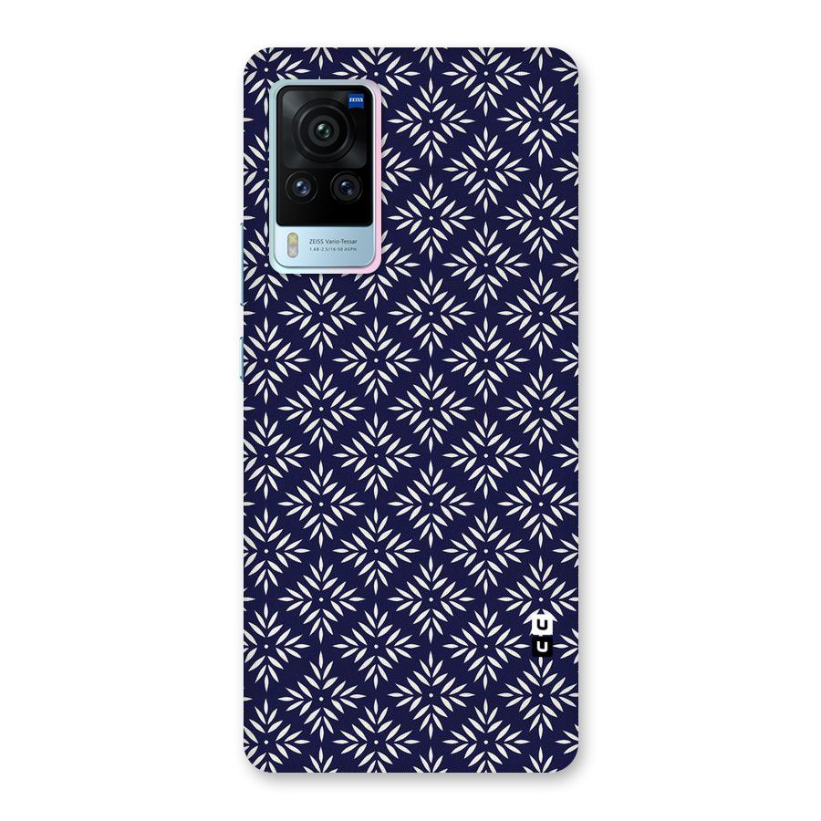 White Petals Pattern Back Case for Vivo X60 Pro
