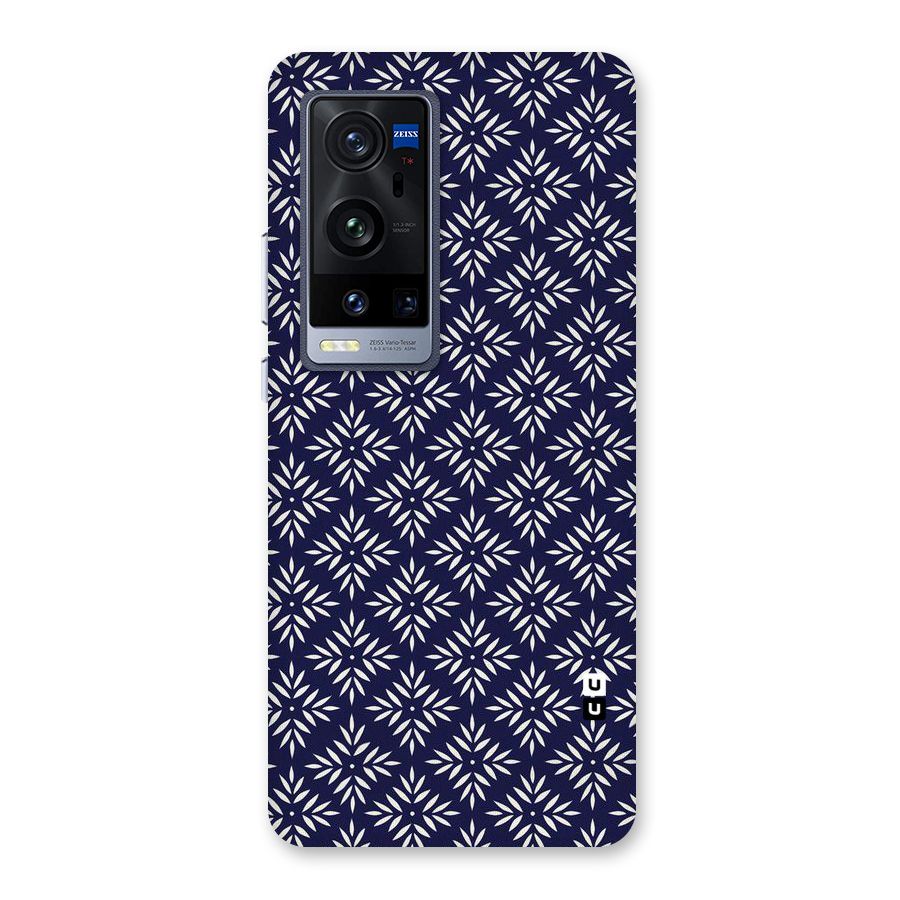 White Petals Pattern Back Case for Vivo X60 Pro Plus