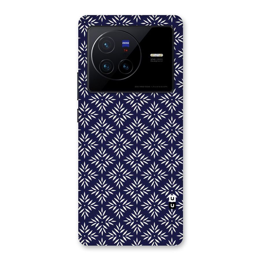 White Petals Pattern Back Case for Vivo X80