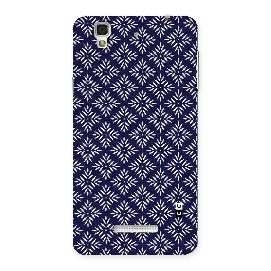 White Petals Pattern Back Case for YU Yureka Plus