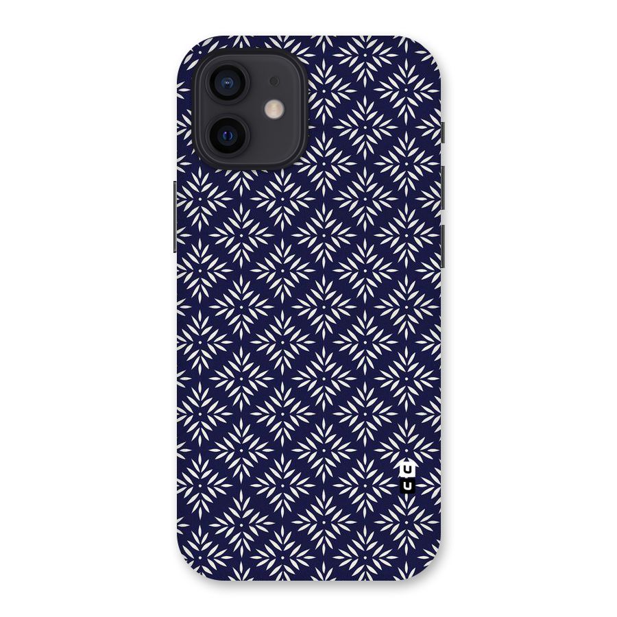 White Petals Pattern Back Case for iPhone 12