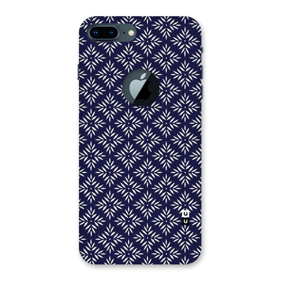 White Petals Pattern Back Case for iPhone 7 Plus Logo Cut