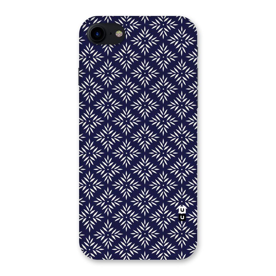 White Petals Pattern Back Case for iPhone SE 2020