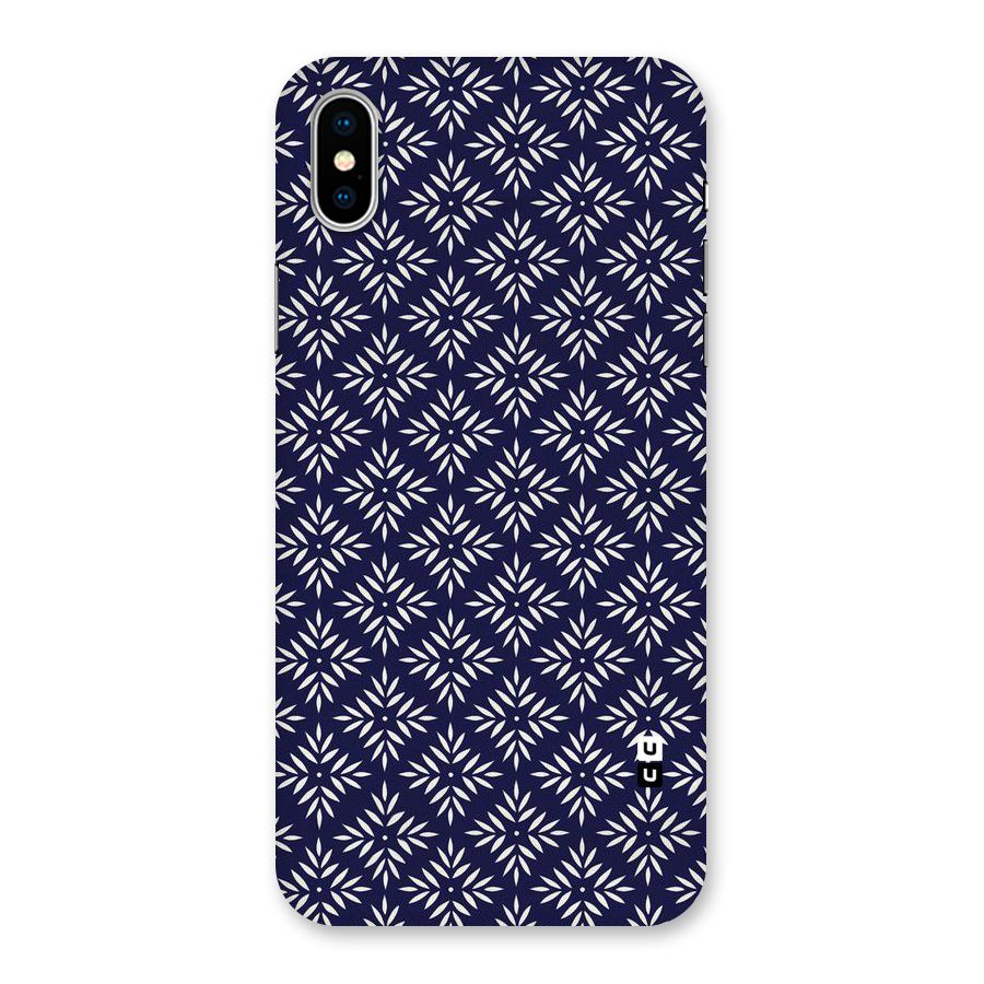 White Petals Pattern Back Case for iPhone XS