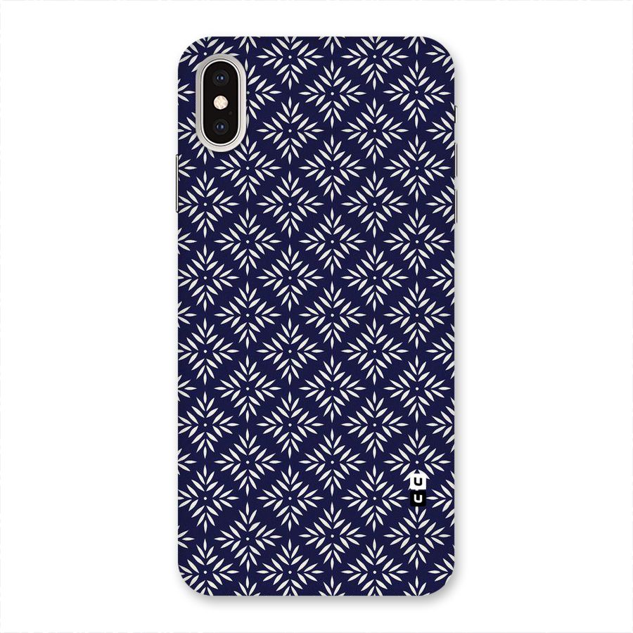 White Petals Pattern Back Case for iPhone XS Max
