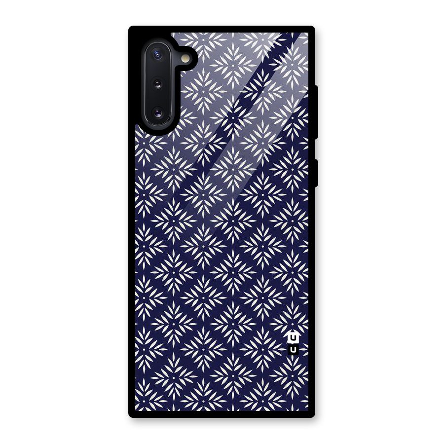 White Petals Pattern Glass Back Case for Galaxy Note 10