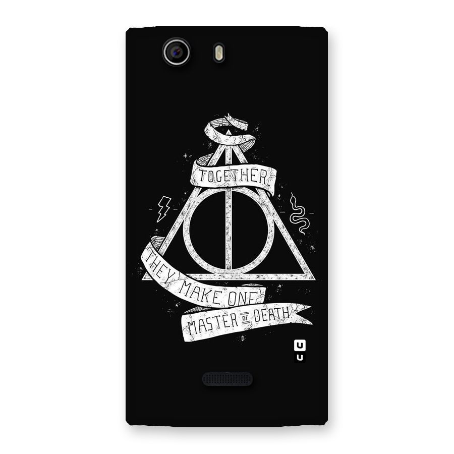 White Ribbon Back Case for Canvas Nitro 2 E311