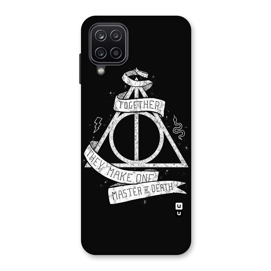 White Ribbon Back Case for Galaxy A12