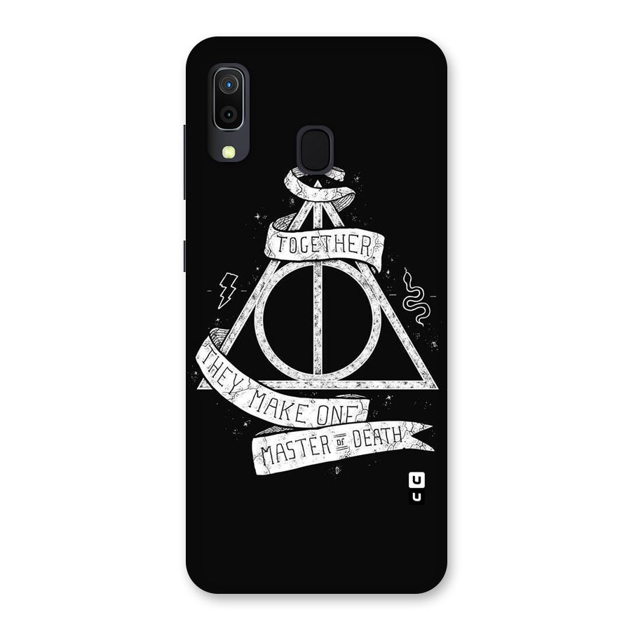 White Ribbon Back Case for Galaxy A30