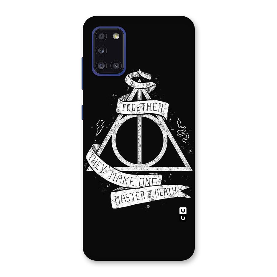 White Ribbon Back Case for Galaxy A31