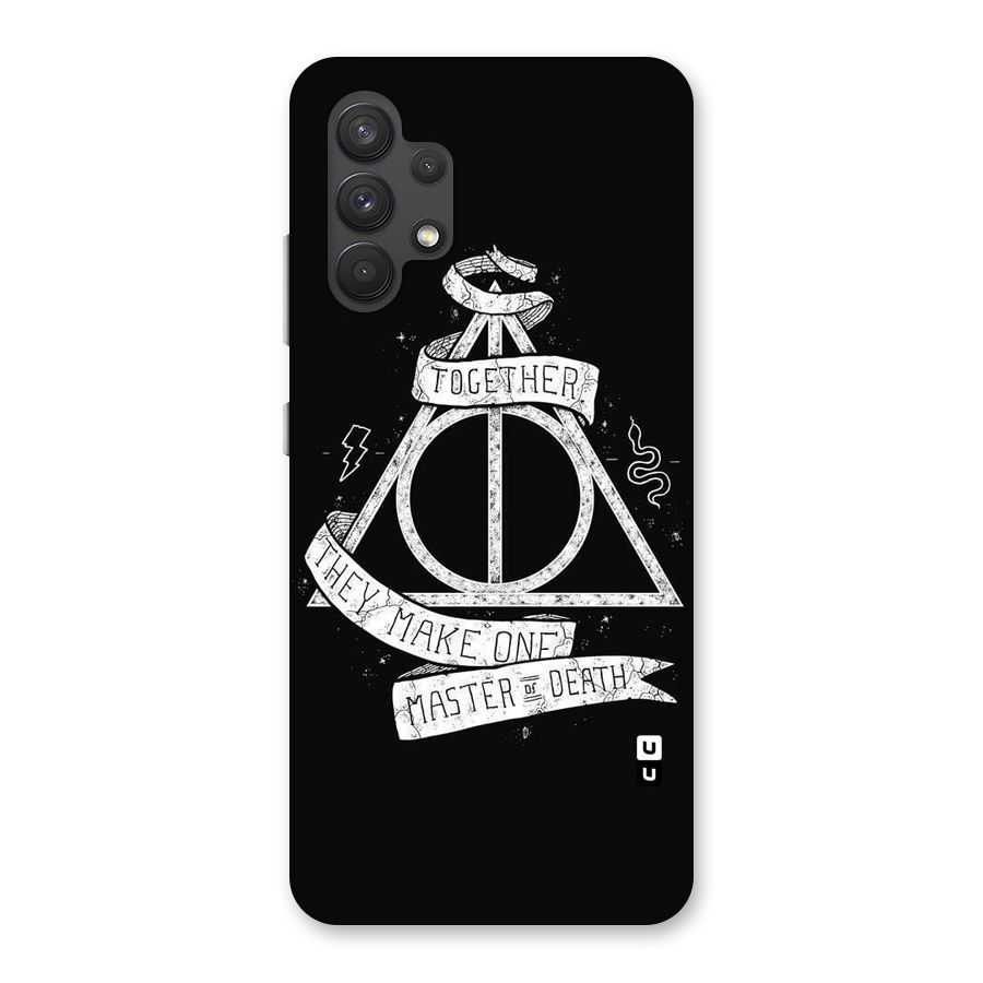 White Ribbon Back Case for Galaxy A32
