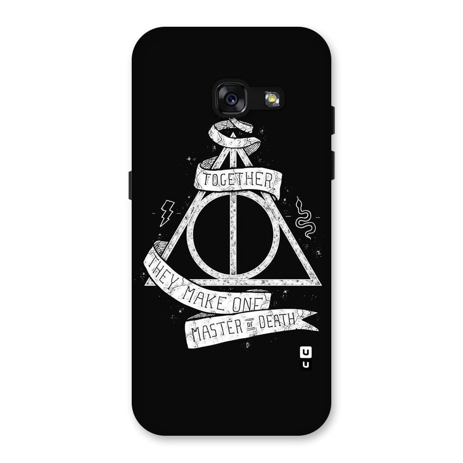White Ribbon Back Case for Galaxy A3 (2017)