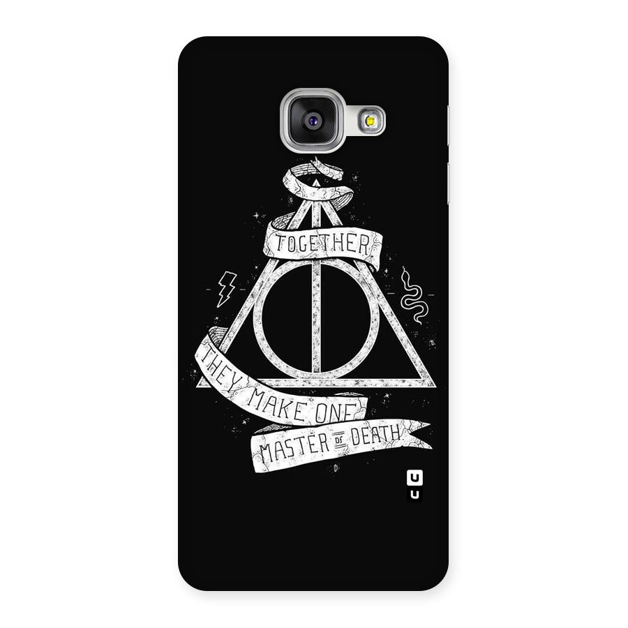 White Ribbon Back Case for Galaxy A3 2016