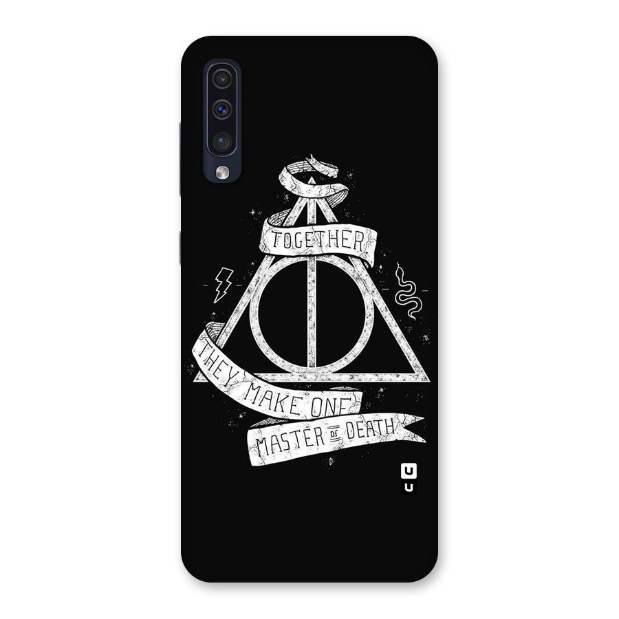 White Ribbon Back Case for Galaxy A50s
