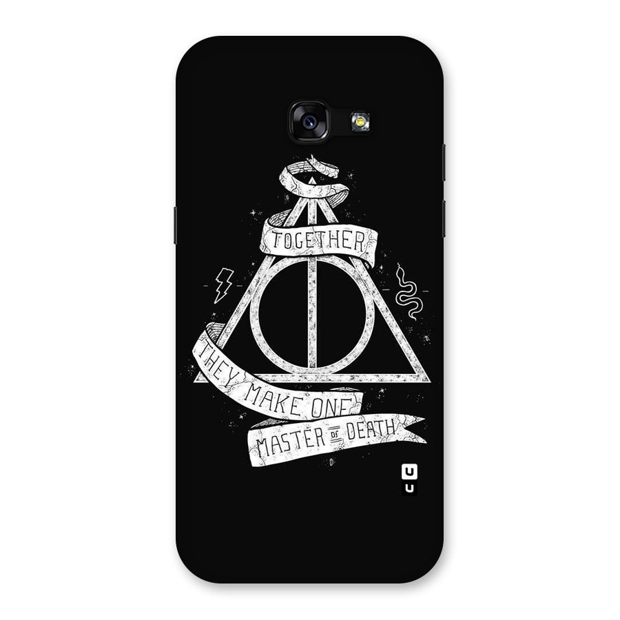 White Ribbon Back Case for Galaxy A5 2017