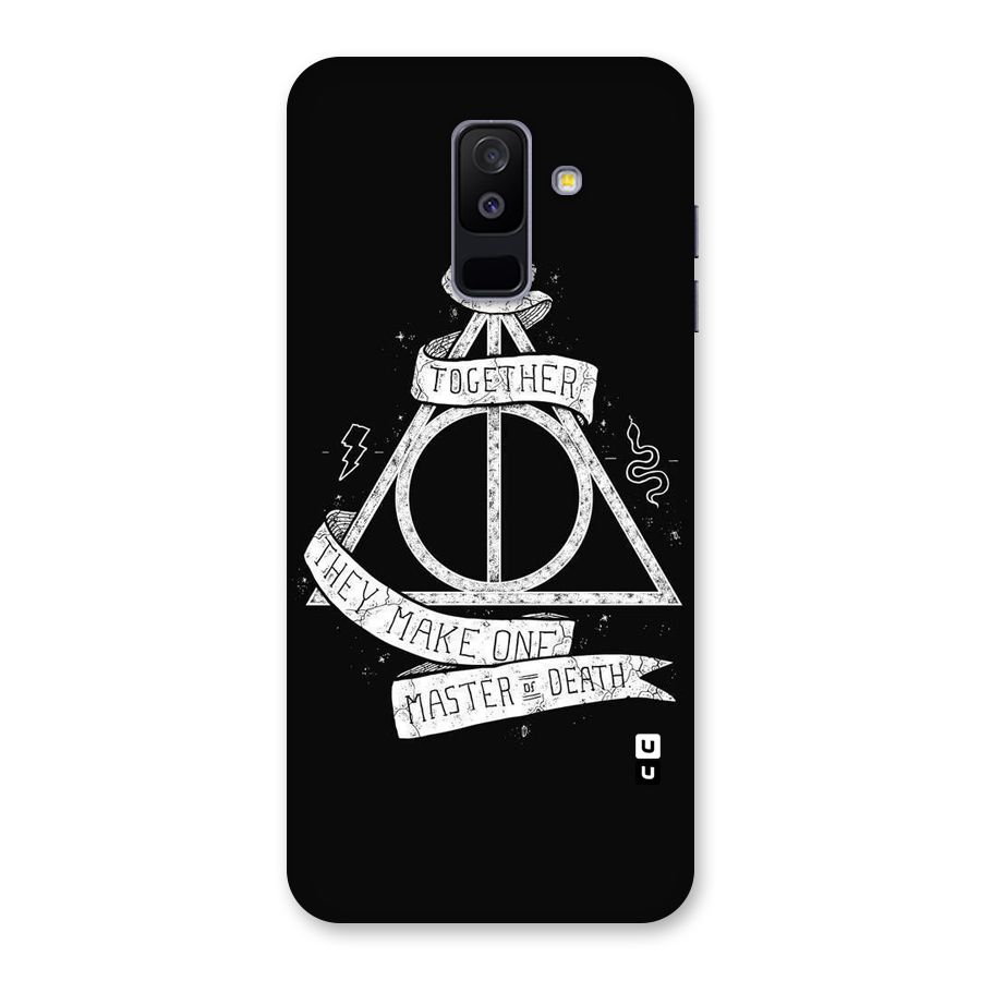 White Ribbon Back Case for Galaxy A6 Plus