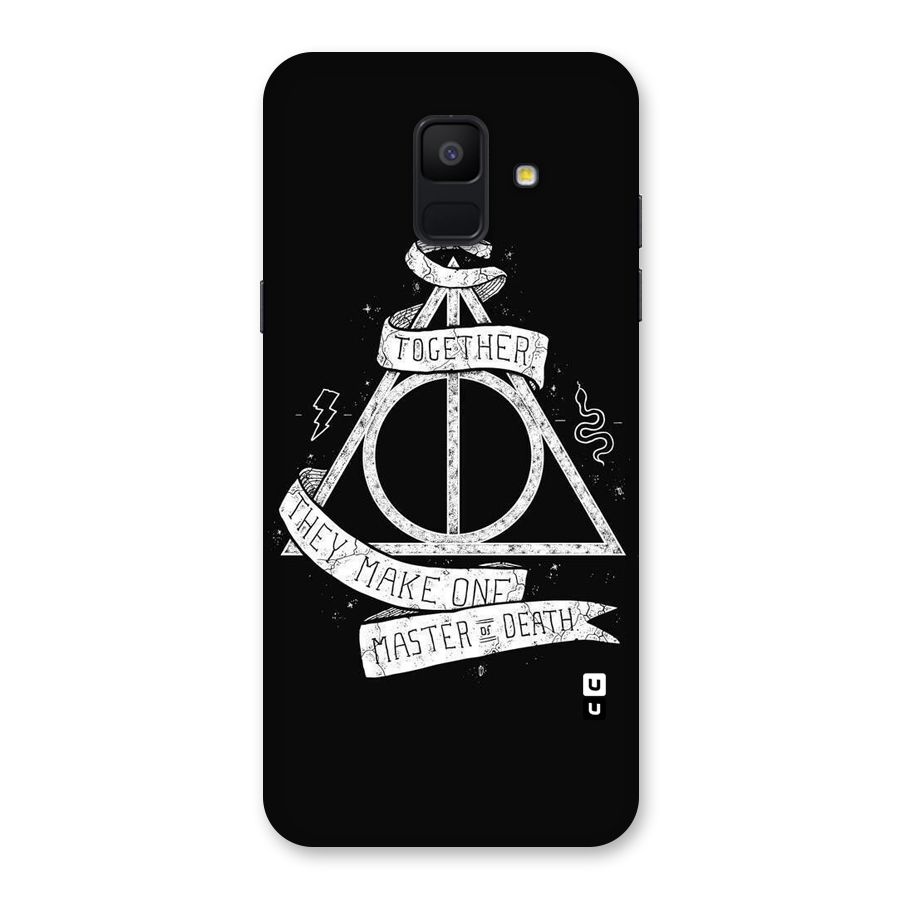 White Ribbon Back Case for Galaxy A6 (2018)