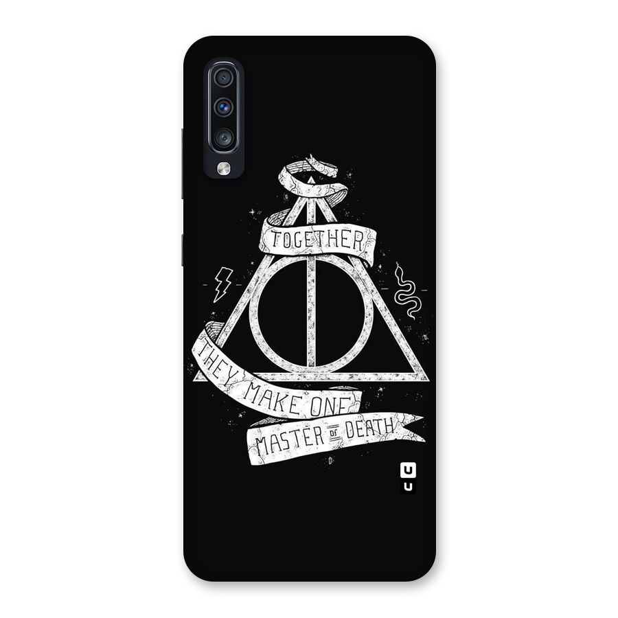 White Ribbon Back Case for Galaxy A70