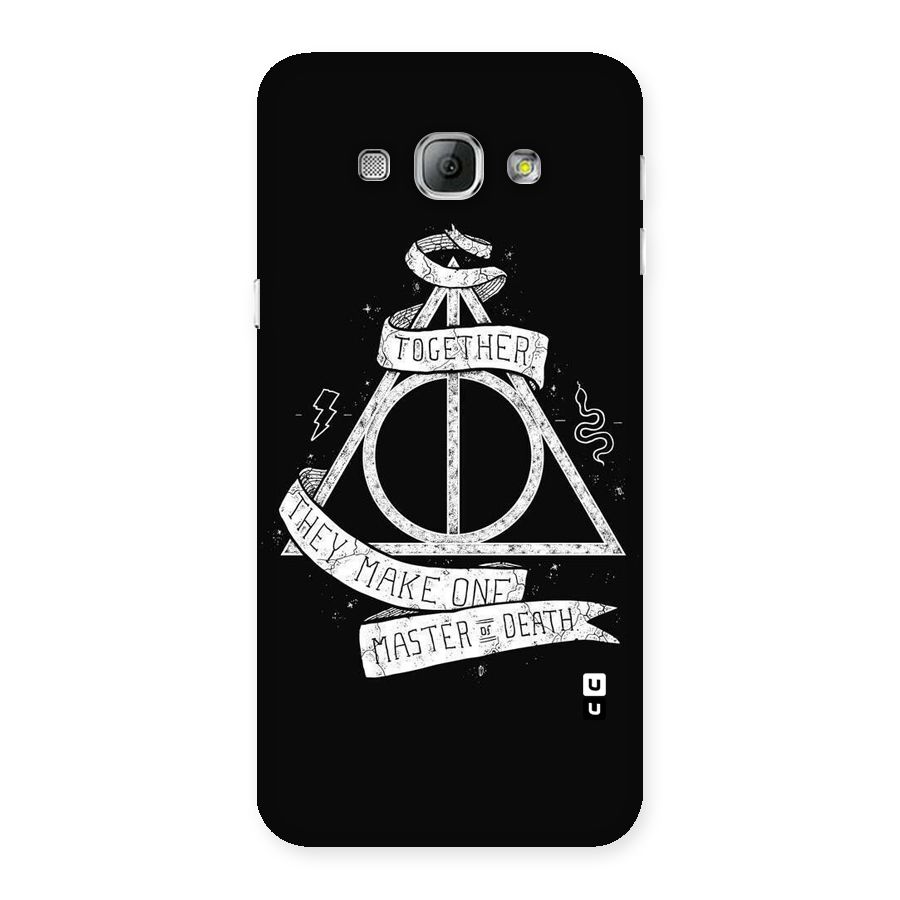 White Ribbon Back Case for Galaxy A8