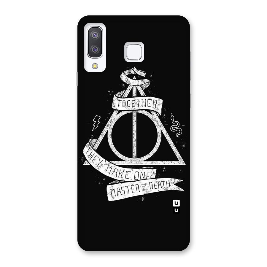 White Ribbon Back Case for Galaxy A8 Star