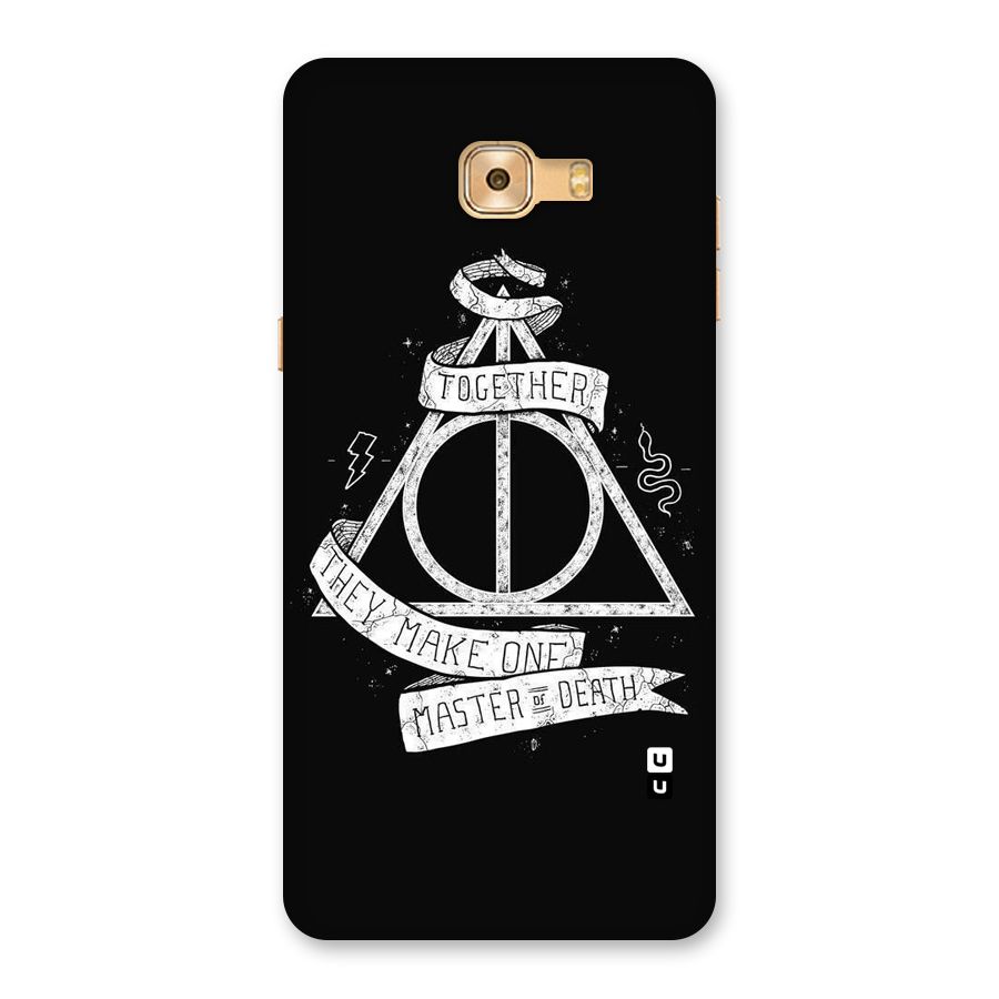 White Ribbon Back Case for Galaxy C9 Pro