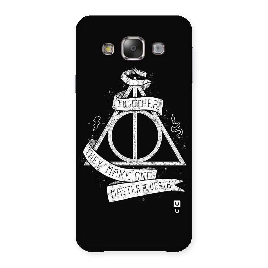 White Ribbon Back Case for Galaxy E7