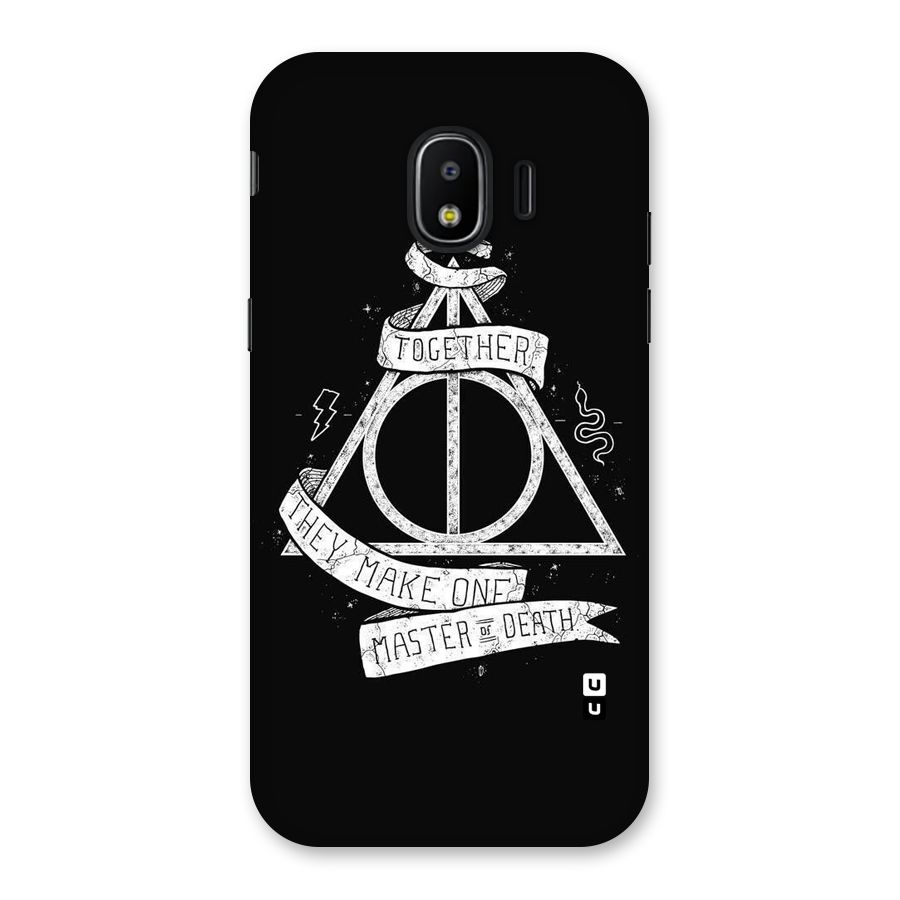 White Ribbon Back Case for Galaxy J2 Pro 2018