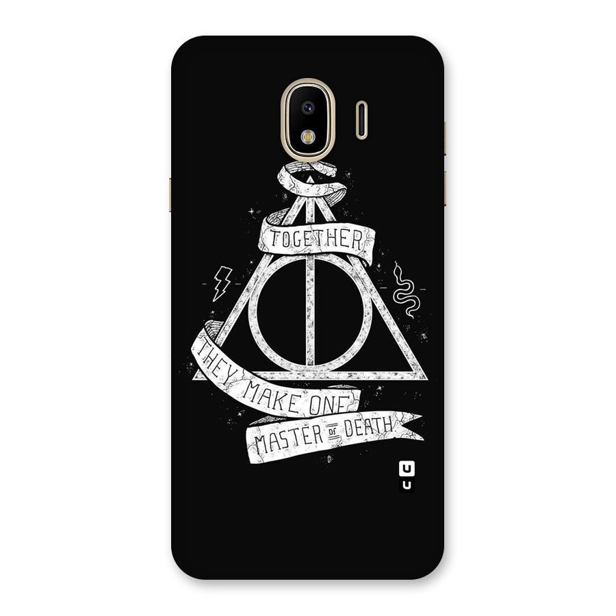 White Ribbon Back Case for Galaxy J4