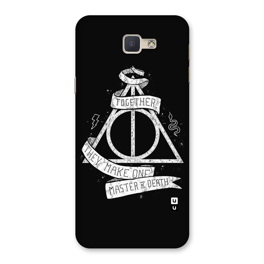 White Ribbon Back Case for Galaxy J5 Prime