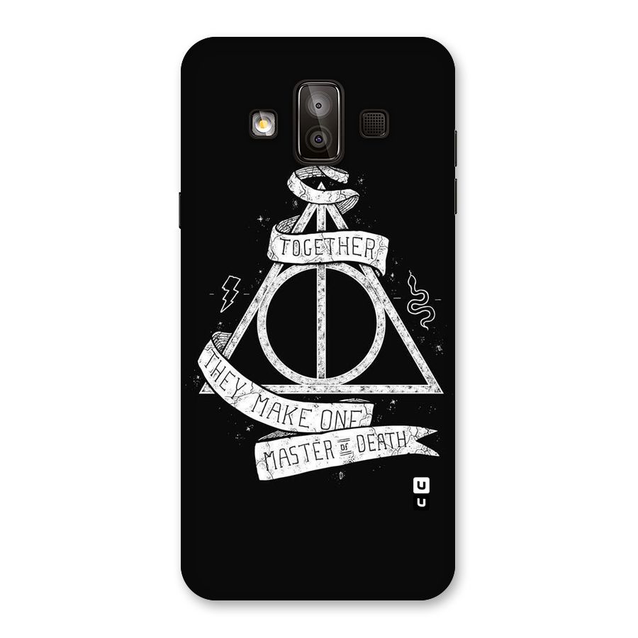 White Ribbon Back Case for Galaxy J7 Duo