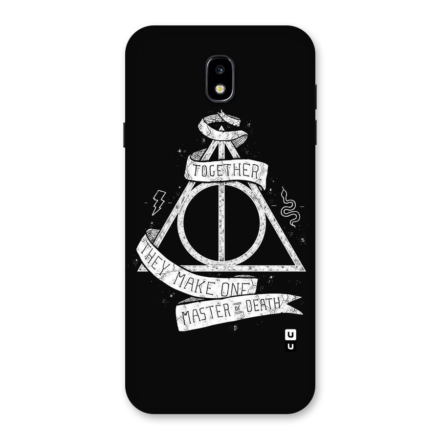 White Ribbon Back Case for Galaxy J7 Pro