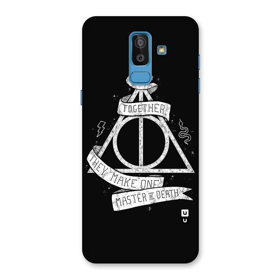 White Ribbon Back Case for Galaxy J8