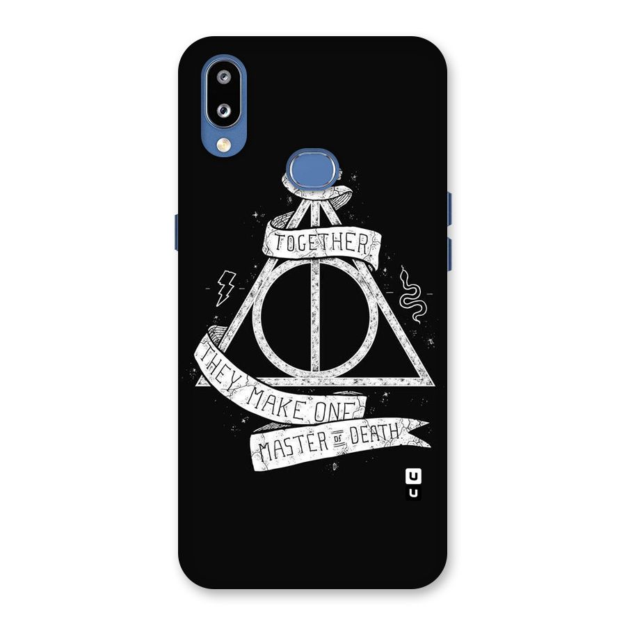 White Ribbon Back Case for Galaxy M01s